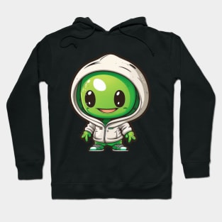 Cool Alien with a Hooded Pullover design #4 Hoodie